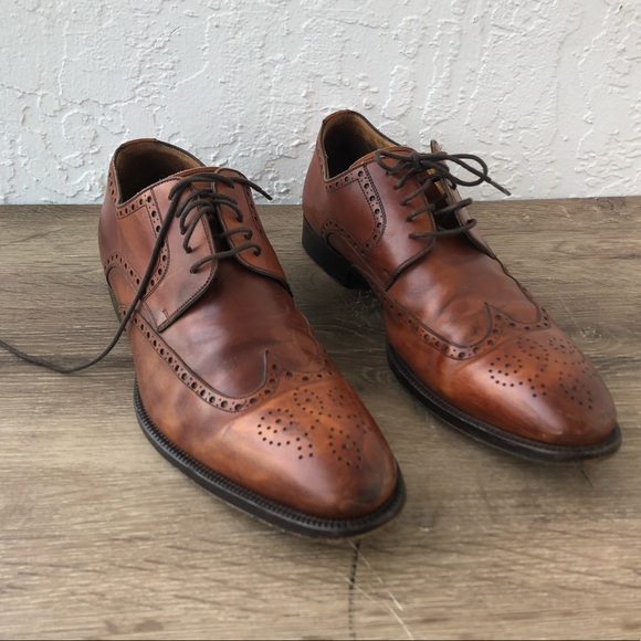 Magnanni Brown Leather Wingtip Oxford 